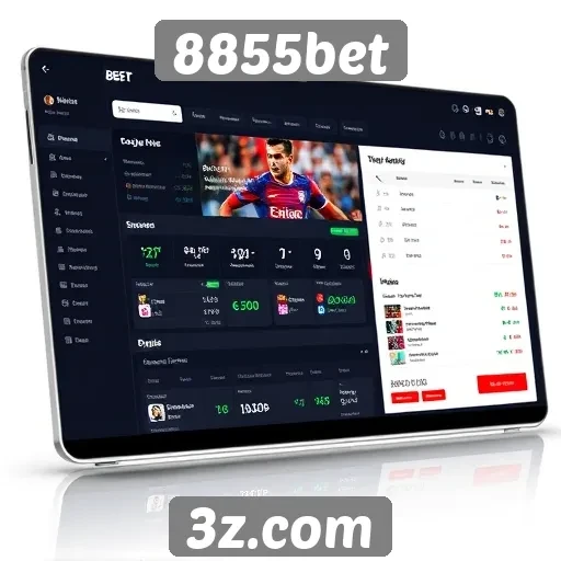 Interface do usuário do 8855bet é intuitiva e moderna